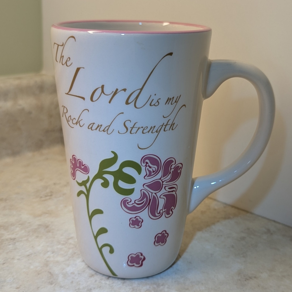 Inspirational 🌸 White and Pink 🌸 Mug